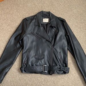 Faux leather jacket